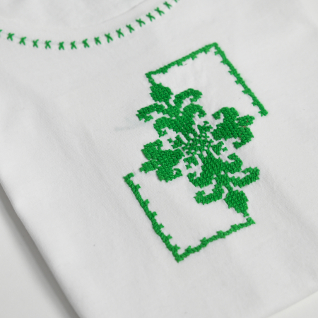 Tricou bumbac, model frunzulita [2]