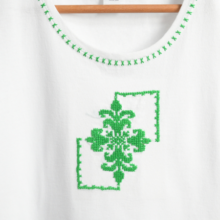 Tricou bumbac, model frunzulita [1]