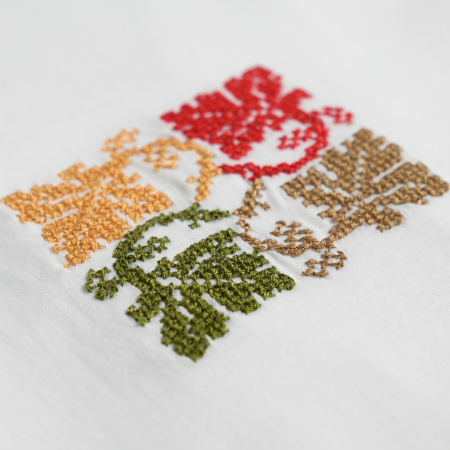 Tricou premium, cusut manual cu mdel "toamna" [1]