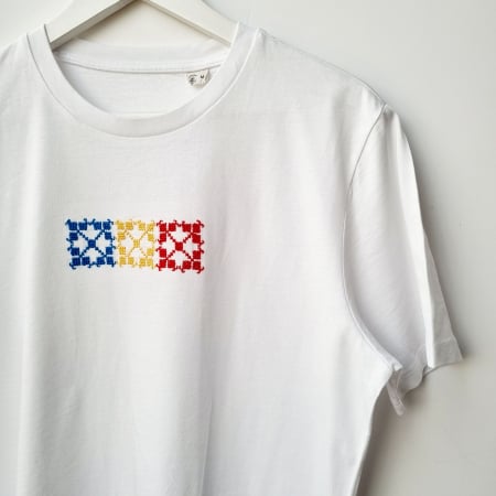 Tricouri unisex - Tricou brodat cu drapelul