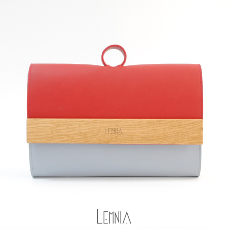 Genti - Geanta Play Grey & Red