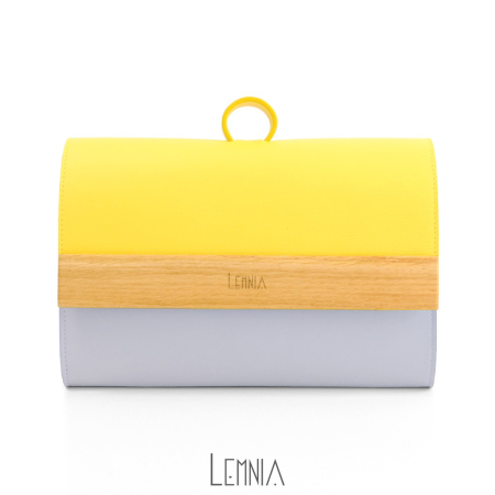 Genti - Geanta Play Grey & Yellow
