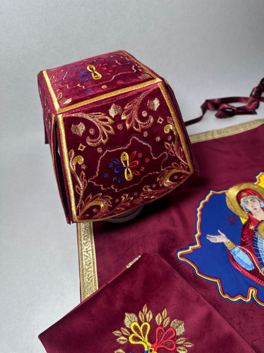 Acoperaminte Sf Vase Maica Domnului si harta cu tricolor [3]