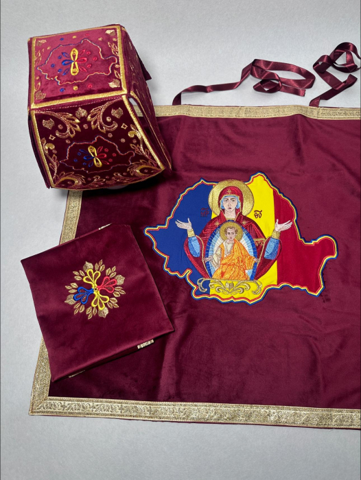 Acoperaminte Sf Vase Maica Domnului si harta cu tricolor [2]