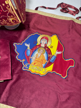 Produse religioase - Acoperaminte Sf Vase Maica Domnului si harta cu tricolor