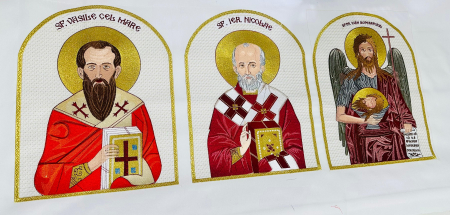 Produse religioase - icoane Sf Vasile cel Mare Sf Ier. Nicolae Sf Pr Ioan Botezatorul