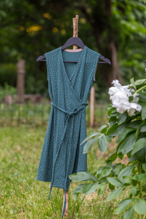 Rochii de Muselina Fete - Rochie de Vara de Muselina, 10 ani, verde inchis