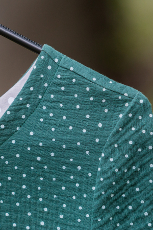 Rochie de Vara de Muselina, 11 ani, verde inchis [1]