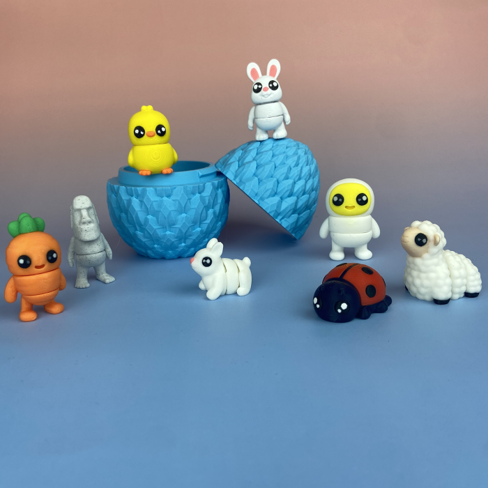 5 mini Zigluti de Paste + Ou de Dragon Albastru [3]