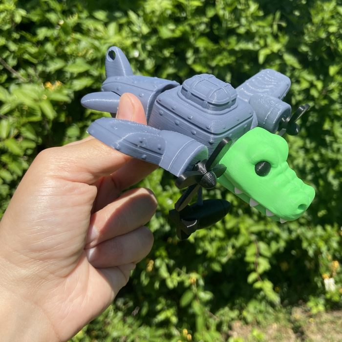 Bombardilo Crocodilo - Italian Brain Rot - Jucarie 3D Articulata, Plastic [3]