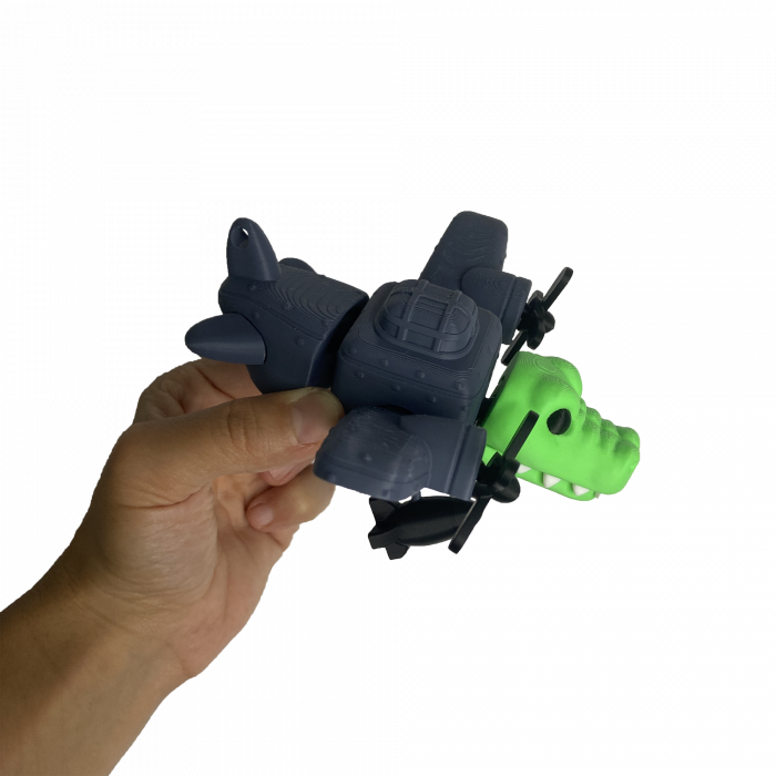 Bombardilo Crocodilo - Italian Brain Rot - Jucarie 3D Articulata, Plastic [4]