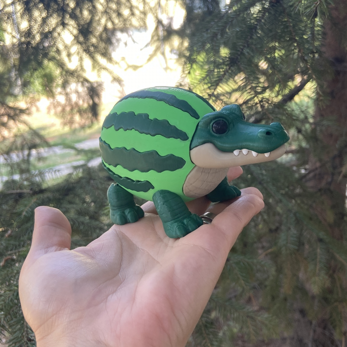 Glorbo Fruttodrillo - Italian Brain Rot - Jucarie 3D Articulata, Plastic [2]