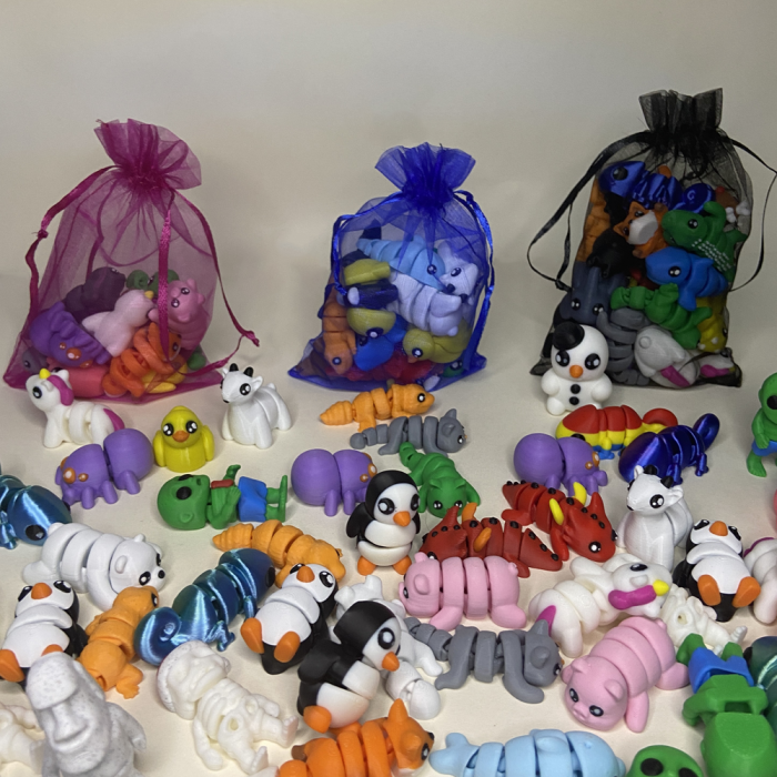 Zigluți Mini - Animăluțe - Jucării Flexibile 3D (Set 10/15/20 pcs) | Figurine Interactive pentru Copii | Cadou Distractiv & Educativ | Material PLA Sigur [5]