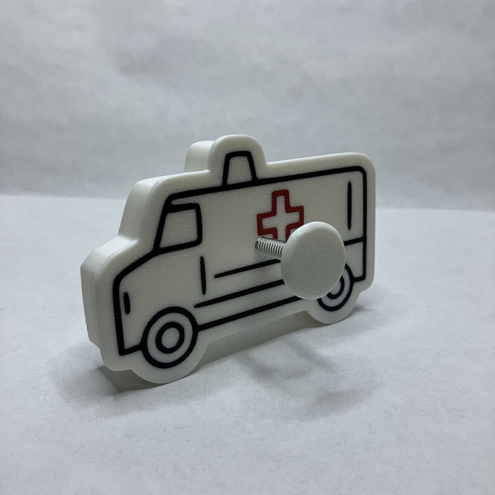 CookieStamp - Ambulanta, 60x90x16 mm - Cookie Cutter Decorativ pentru Aluat, Ștampilă pentru Biscuiți Unicat - Ideal pentru copii [9]