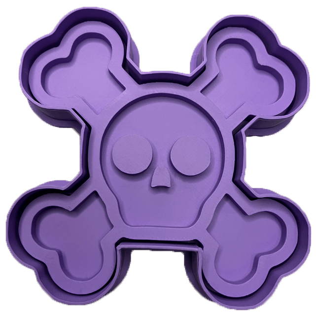 CookieStamp - Craniu Schelet, 86x86x16 mm - Cookie Cutter Decorativ pentru Aluat, Ștampilă pentru Biscuiți Unicat - Ideal pentru copii [7]