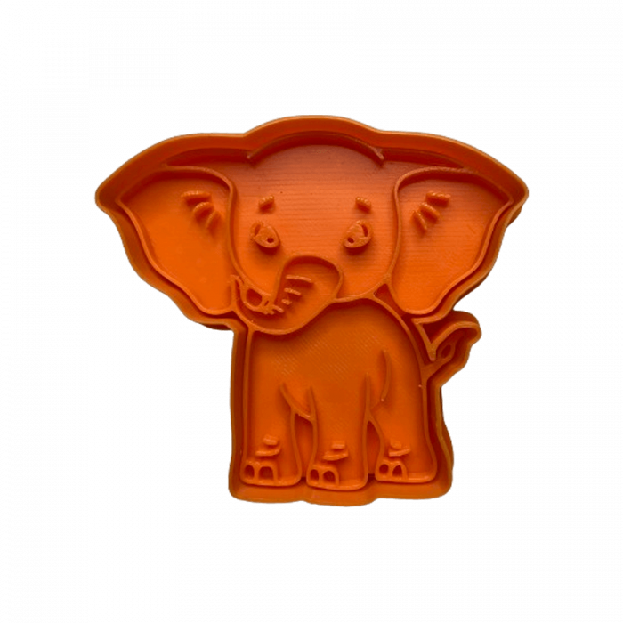 CookieStamp - Elefant, 80x90x16 mm - Cookie Cutter Decorativ pentru Aluat, Ștampilă pentru Biscuiți Unicat - Ideal pentru copii [7]