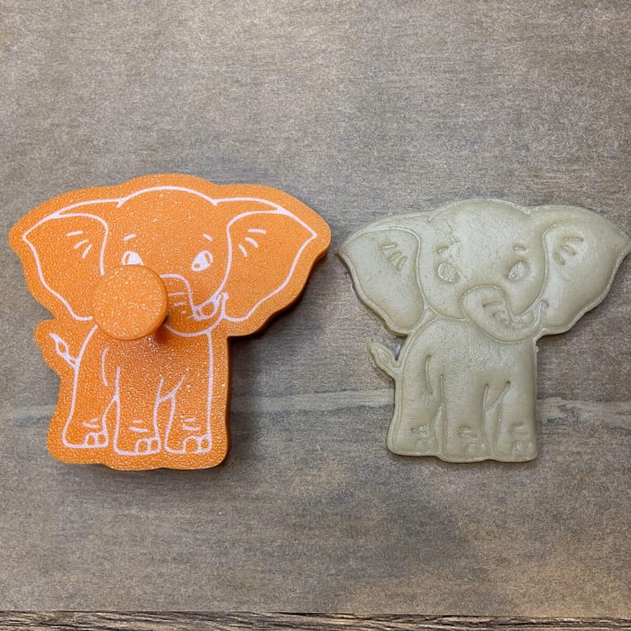 CookieStamp - Elefant, 80x90x16 mm - Cookie Cutter Decorativ pentru Aluat, Ștampilă pentru Biscuiți Unicat - Ideal pentru copii [6]