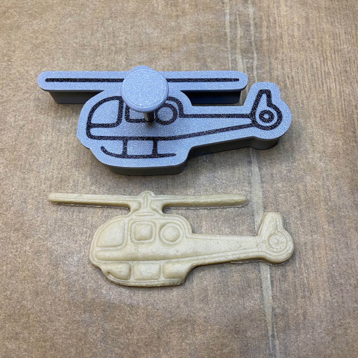 CookieStamp - Elicopter, 51x115x16 mm - Cookie Cutter Decorativ pentru Aluat, Ștampilă pentru Biscuiți Unicat - Ideal pentru copii [6]