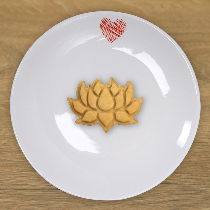 CookieStamp - Floare Lotus, 63x85x16 mm - Cookie Cutter Decorativ pentru Aluat, Ștampilă pentru Biscuiți Unicat - Ideal pentru copii [5]
