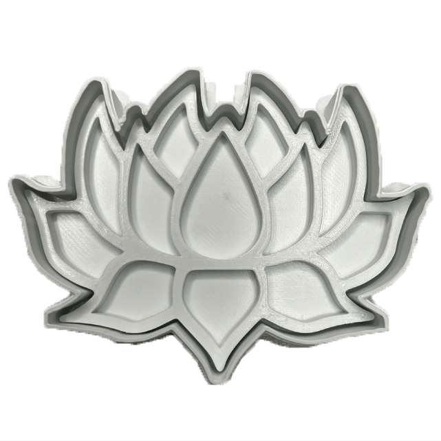CookieStamp - Floare Lotus, 63x85x16 mm - Cookie Cutter Decorativ pentru Aluat, Ștampilă pentru Biscuiți Unicat - Ideal pentru copii [7]