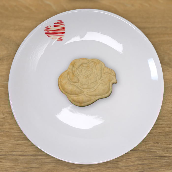 CookieStamp - Floare Trandafir, 80x80x16 mm - Cookie Cutter Decorativ pentru Aluat, Ștampilă pentru Biscuiți Unicat - Ideal pentru copii [5]