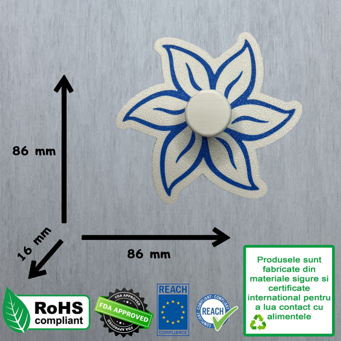 CookieStamp - Floarea Pasiunii, 86x86x16 mm - Cookie Cutter Decorativ pentru Aluat, Ștampilă pentru Biscuiți Unicat - Ideal pentru copii [10]