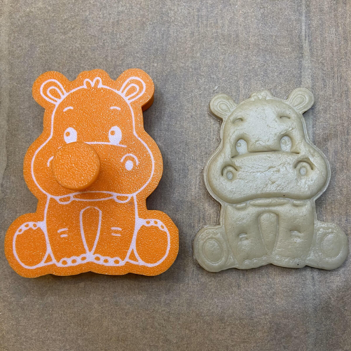 CookieStamp - Hipopotam, 90x75x16 mm - Cookie Cutter Decorativ pentru Aluat, Ștampilă pentru Biscuiți Unicat - Ideal pentru copii [6]