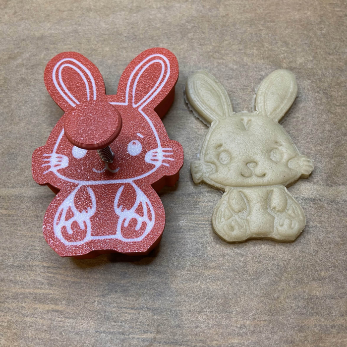 CookieStamp - Iepuraș, 88x55x16 mm - Cookie Cutter Decorativ pentru Aluat, Ștampilă pentru Biscuiți Unicat - Ideal pentru copii [6]