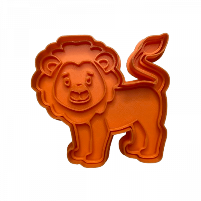 CookieStamp - Leu, 85x90x16 mm - Cookie Cutter Decorativ pentru Aluat, Ștampilă pentru Biscuiți Unicat - Ideal pentru copii [7]