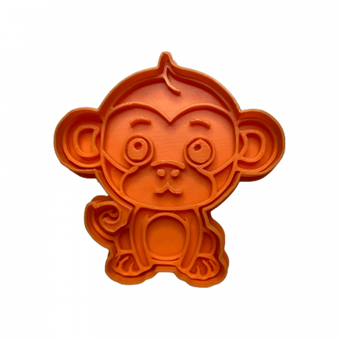 CookieStamp - Maimuță, 90x90x16 mm - Cookie Cutter Decorativ pentru Aluat, Ștampilă pentru Biscuiți Unicat - Ideal pentru copii [7]