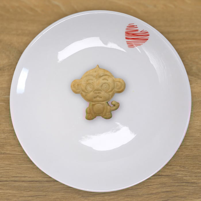 CookieStamp - Maimuță, 90x90x16 mm - Cookie Cutter Decorativ pentru Aluat, Ștampilă pentru Biscuiți Unicat - Ideal pentru copii [5]
