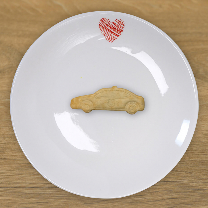 CookieStamp - Masina de Politie, 47x111x16 mm - Cookie Cutter Decorativ pentru Aluat, Ștampilă pentru Biscuiți Unicat - Ideal pentru copii [5]