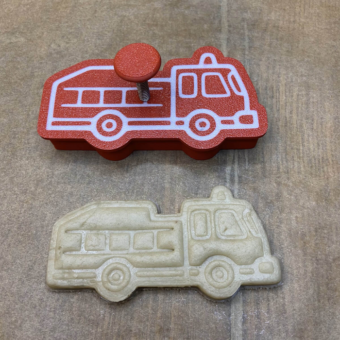 CookieStamp - Masina de Pompieri, 54x98x16 mm - Cookie Cutter Decorativ pentru Aluat, Ștampilă pentru Biscuiți Unicat - Ideal pentru copii [6]