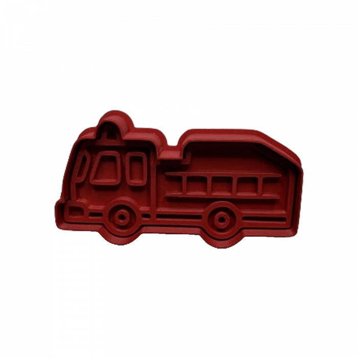 CookieStamp - Masina de Pompieri, 54x98x16 mm - Cookie Cutter Decorativ pentru Aluat, Ștampilă pentru Biscuiți Unicat - Ideal pentru copii [7]