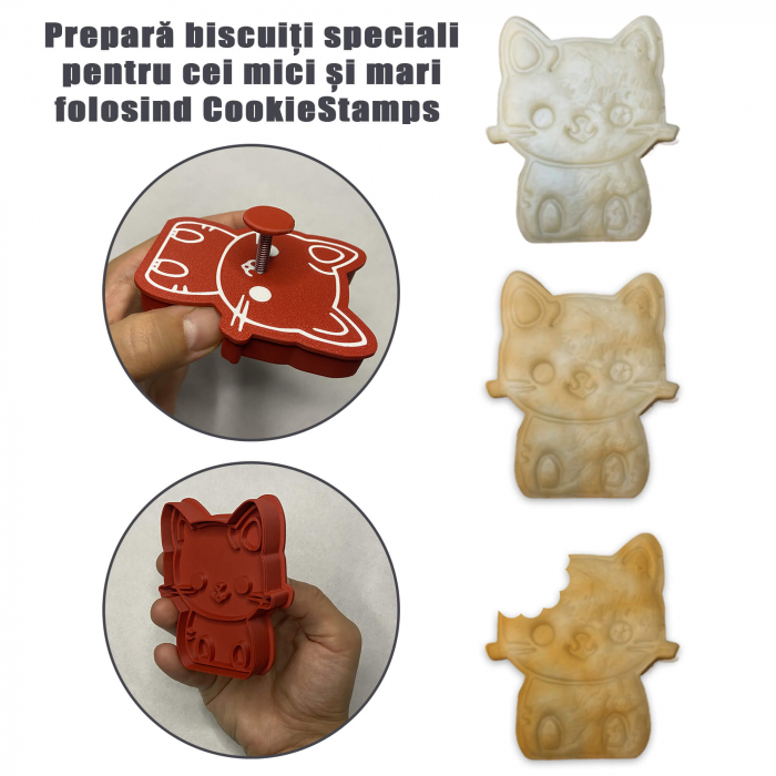 CookieStamp - Masina Taxi, 60x112x16 mm - Cookie Cutter Decorativ pentru Aluat, Ștampilă pentru Biscuiți Unicat - Ideal pentru copii [3]