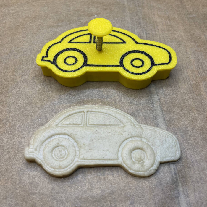 CookieStamp - Masina Taxi, 60x112x16 mm - Cookie Cutter Decorativ pentru Aluat, Ștampilă pentru Biscuiți Unicat - Ideal pentru copii [6]