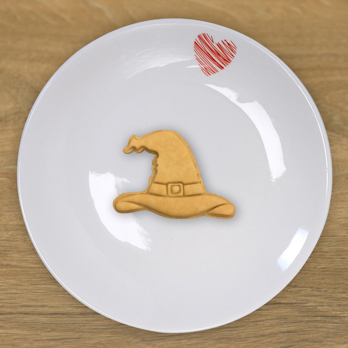CookieStamp - Palarie Vrajitoare, 70x90x16 mm - Cookie Cutter Decorativ pentru Aluat, Ștampilă pentru Biscuiți Unicat - Ideal pentru copii [5]