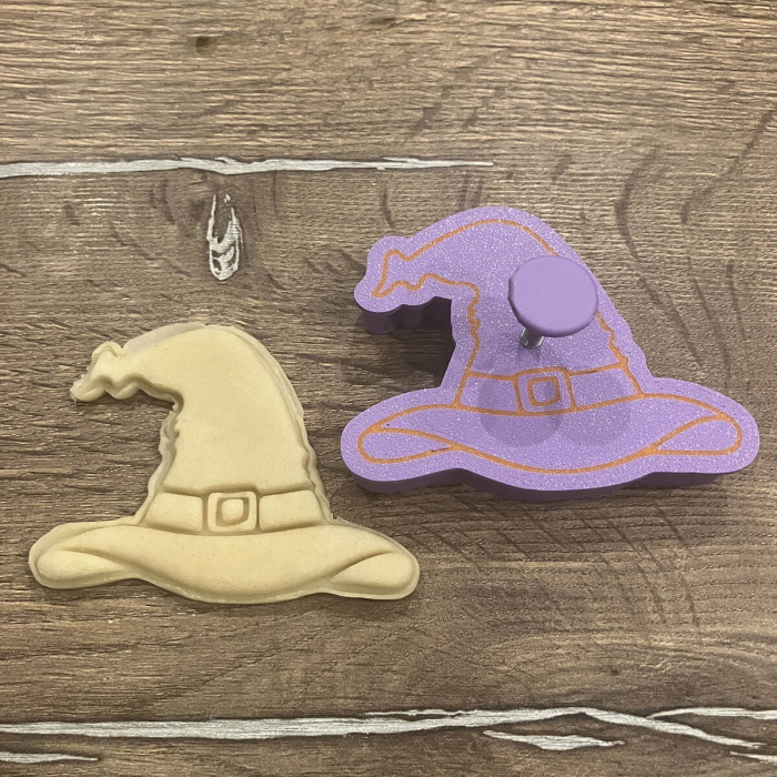 CookieStamp - Palarie Vrajitoare, 70x90x16 mm - Cookie Cutter Decorativ pentru Aluat, Ștampilă pentru Biscuiți Unicat - Ideal pentru copii [6]