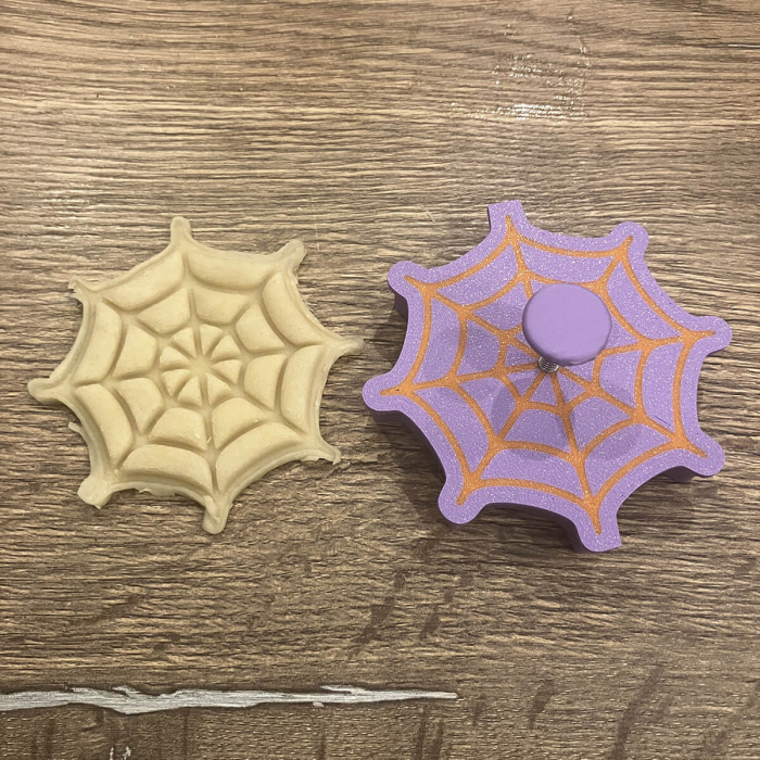 CookieStamp - Panza de paianjen, 86x86x16 mm - Cookie Cutter Decorativ pentru Aluat, Ștampilă pentru Biscuiți Unicat - Ideal pentru copii [6]