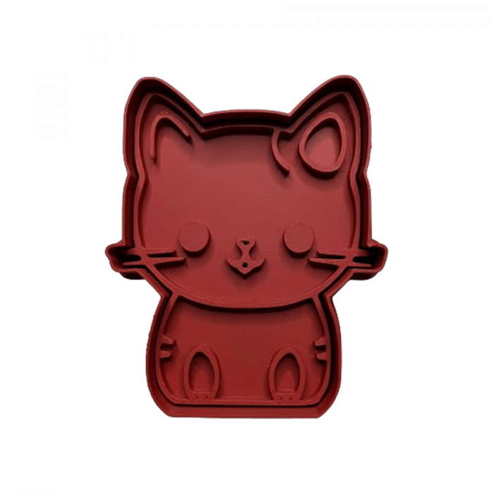 CookieStamp - Pisică, 86x73x16 mm - Cookie Cutter Decorativ pentru Aluat, Ștampilă pentru Biscuiți Unicat - Ideal pentru copii [8]