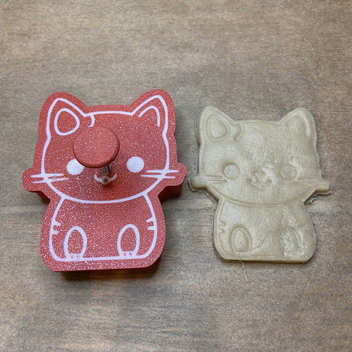 CookieStamp - Pisică, 86x73x16 mm - Cookie Cutter Decorativ pentru Aluat, Ștampilă pentru Biscuiți Unicat - Ideal pentru copii [7]