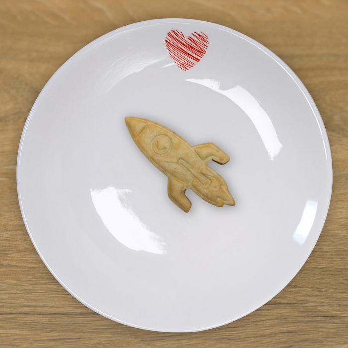 CookieStamp - Racheta, 61x120x16 mm - Cookie Cutter Decorativ pentru Aluat, Ștampilă pentru Biscuiți Unicat - Ideal pentru copii [5]