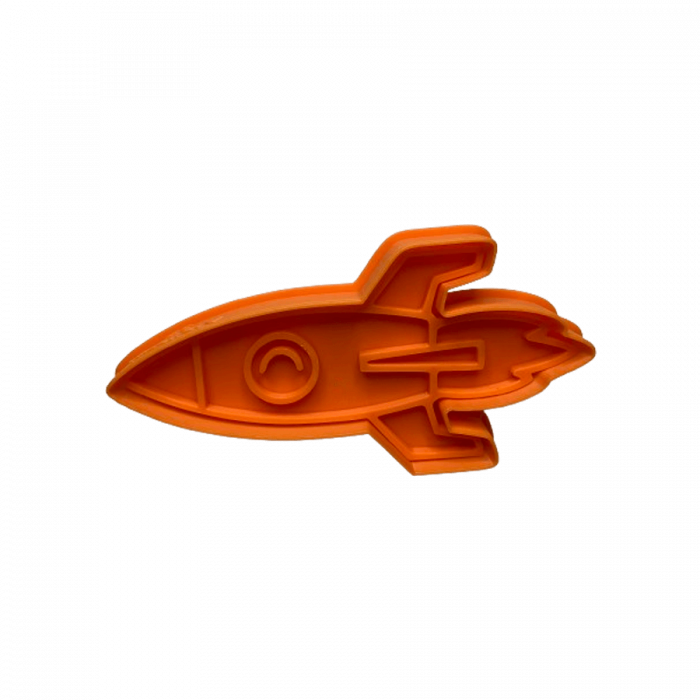 CookieStamp - Racheta, 61x120x16 mm - Cookie Cutter Decorativ pentru Aluat, Ștampilă pentru Biscuiți Unicat - Ideal pentru copii [7]