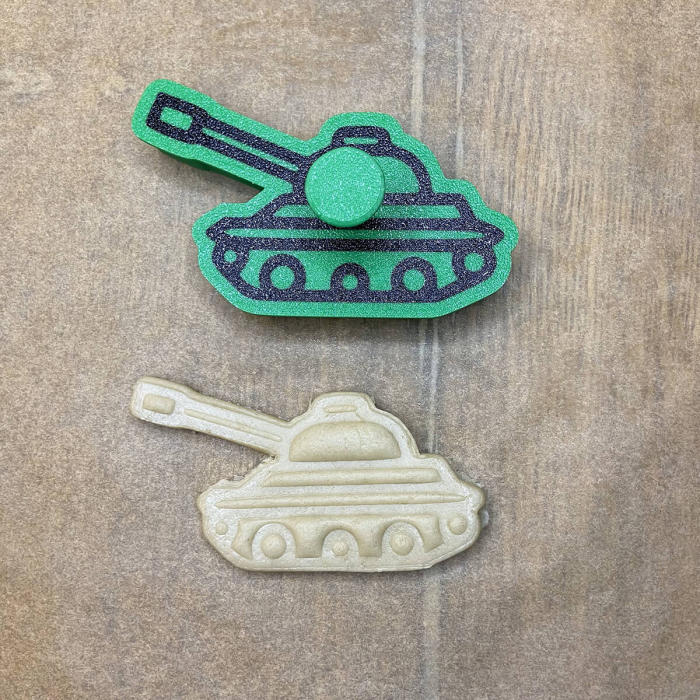 CookieStamp - Tanc, 60x101x16 mm - Cookie Cutter Decorativ pentru Aluat, Ștampilă pentru Biscuiți Unicat - Ideal pentru copii [6]