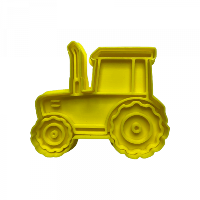 CookieStamp - Tractor, 74x90x16 mm - Cookie Cutter Decorativ pentru Aluat, Ștampilă pentru Biscuiți Unicat - Ideal pentru copii [7]