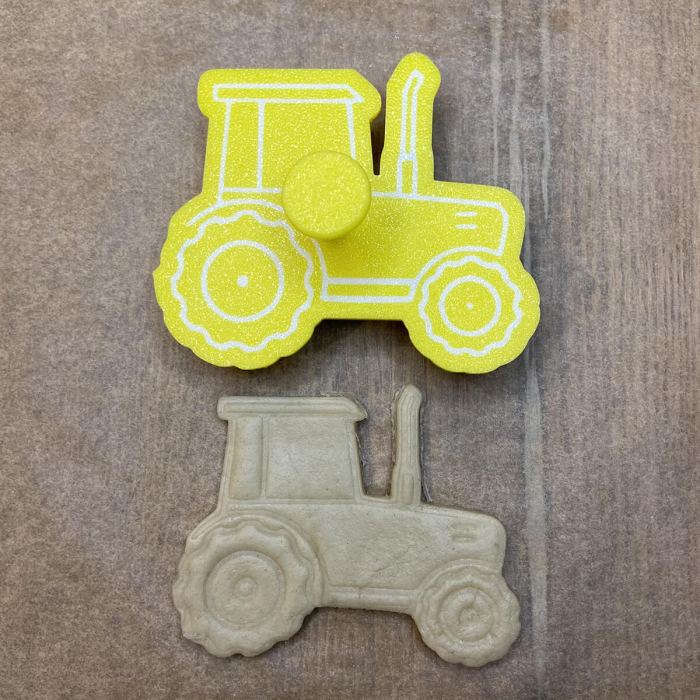 CookieStamp - Tractor, 74x90x16 mm - Cookie Cutter Decorativ pentru Aluat, Ștampilă pentru Biscuiți Unicat - Ideal pentru copii [6]
