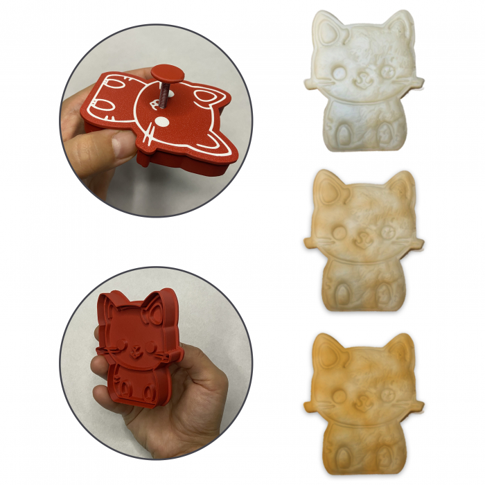 CookieStamp - Iepuraș de Paște, 90x76x16 mm - Cookie Cutter Decorativ pentru Aluat, Ștampilă pentru Biscuiți Unicat - Ideal pentru copii [3]