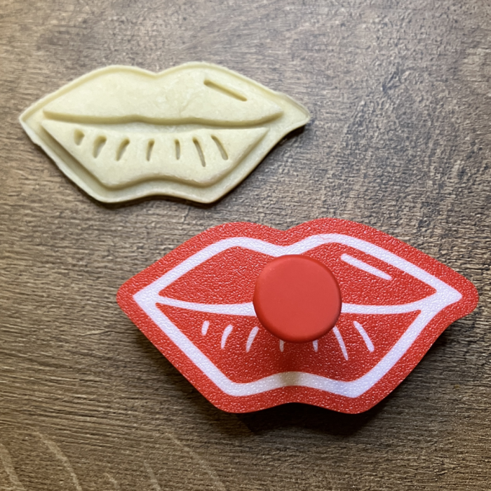 CookieStamp - Buze, 47x87x16 mm - Cookie Cutter Decorativ pentru Aluat, Ștampilă pentru Biscuiți Unicat - Ideal pentru copii [6]