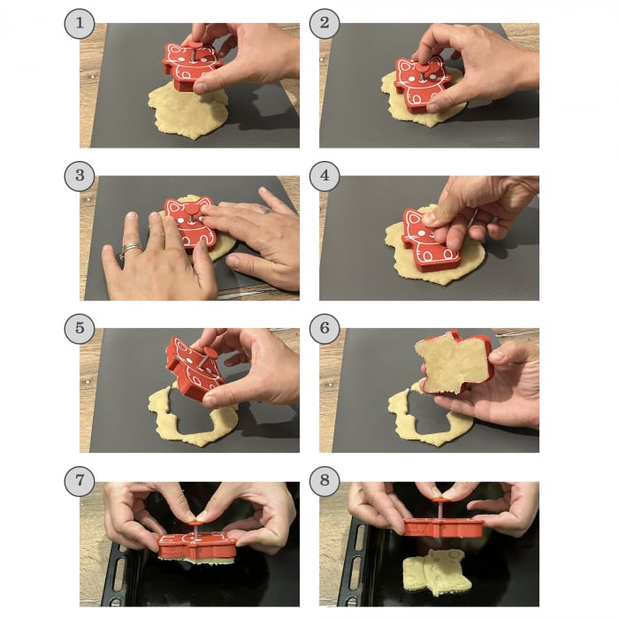 CookieStamp - Mos Craciun, 89x89x16 mm - Cookie Cutter Decorativ pentru Aluat, Ștampilă pentru Biscuiți Unicat - Ideal pentru copii [2]