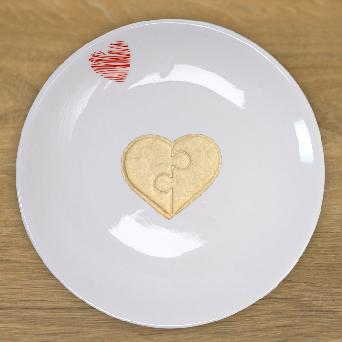 CookieStamp - Inima Puzzle, 76x89x16 mm - Cookie Cutter Decorativ pentru Aluat, Ștampilă pentru Biscuiți Unicat - Ideal pentru copii [5]